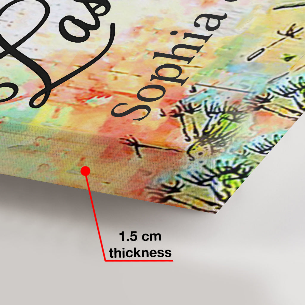 Watercolor Couple - Personalized Couple Canvas And Poster