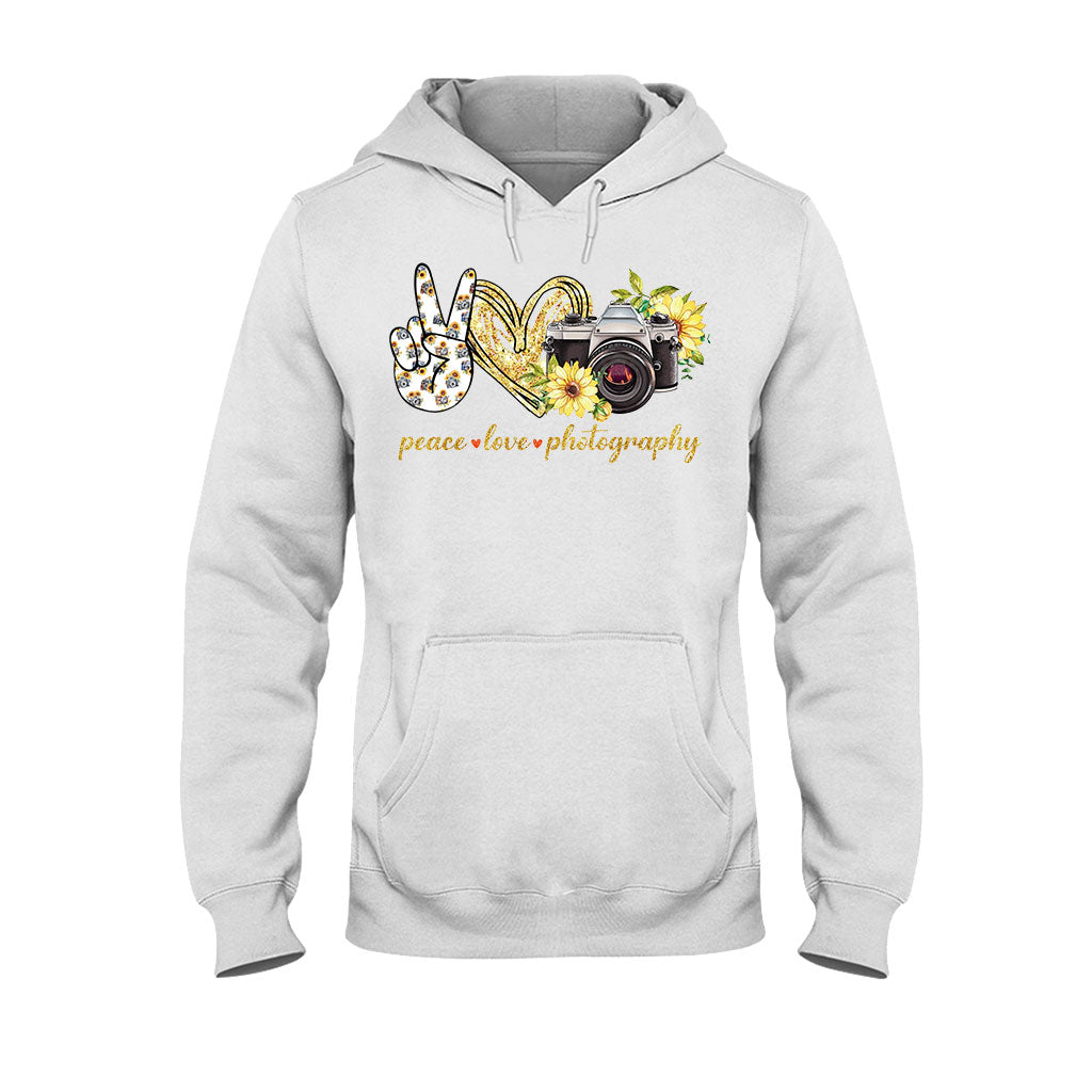 Peace Love Photography Photography T-shirt and Hoodie