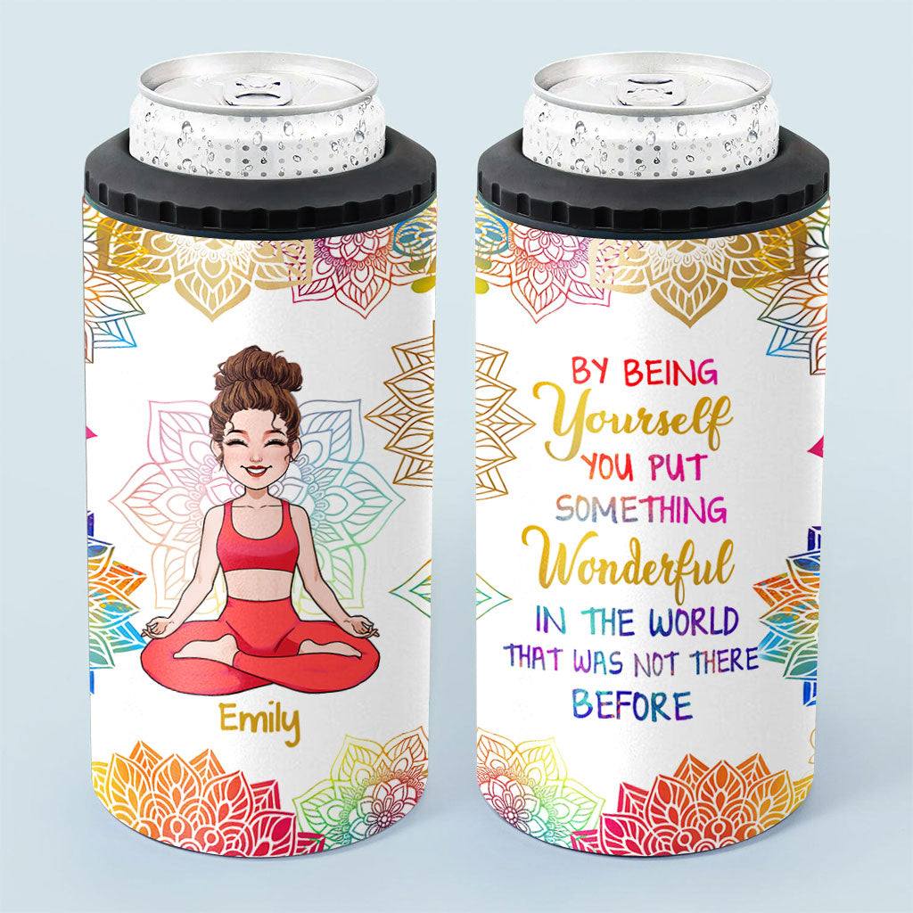 Sei du selbst – Personalisierter Yoga-Dosenkühler