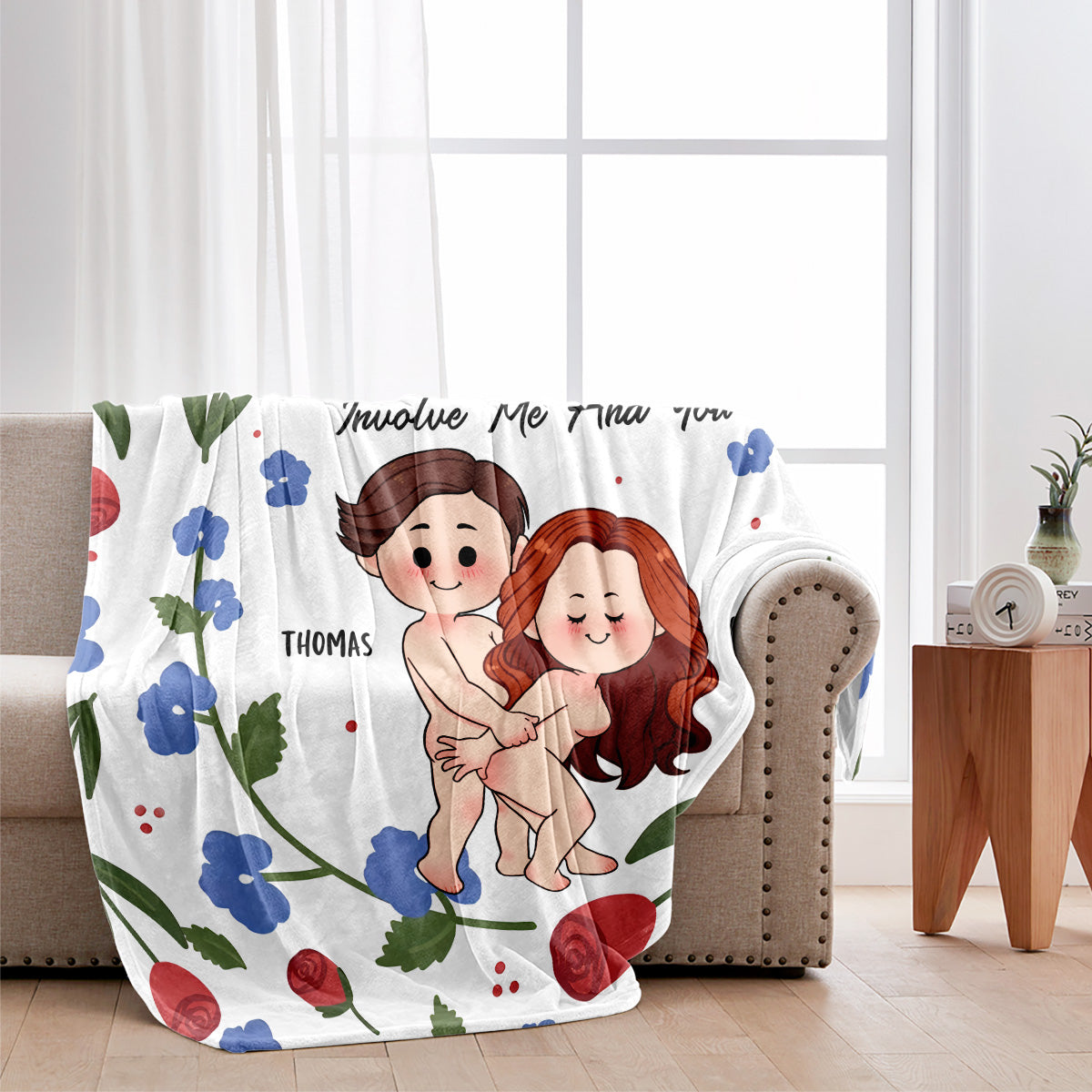 Roses Are Red Violets Are Blue - Personalized Couple Blanket
