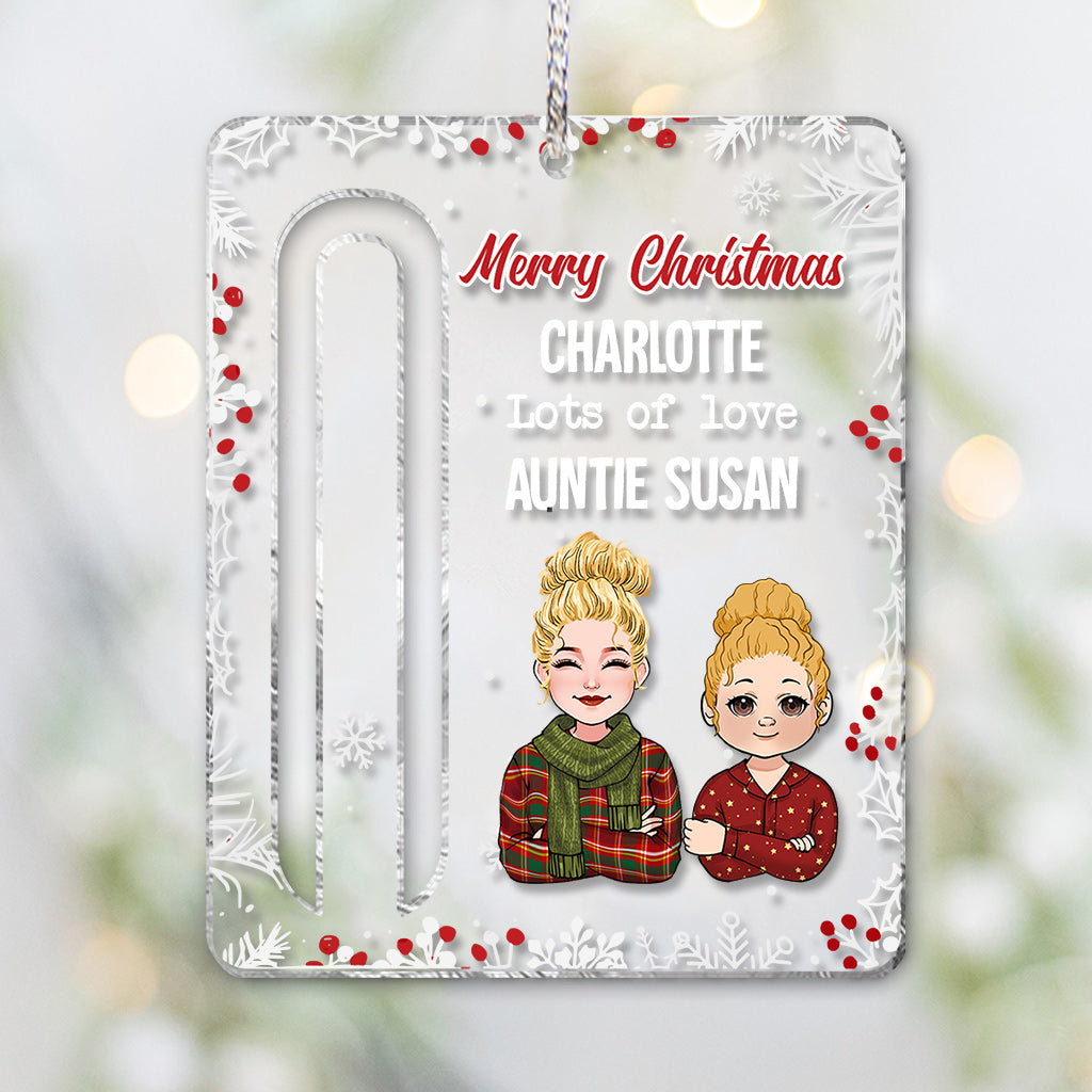 Lots Of Love - Personalized Grandma Transparent Ornament