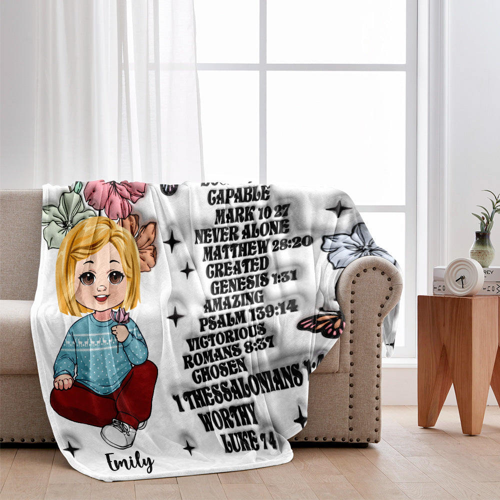 Gott sagt, du bist es – Personalisierte Kinderdecke
