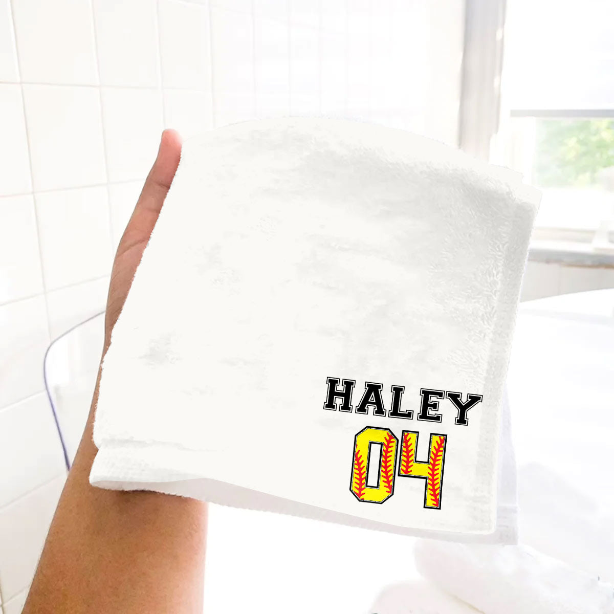 Softball – Personalisiertes Softball-Handtuch