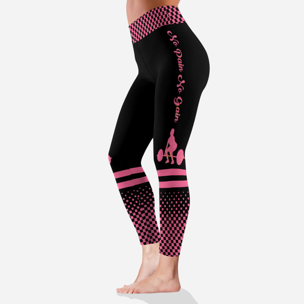 Pas de douleur, pas de gain - Leggings de fitness personnalisés
