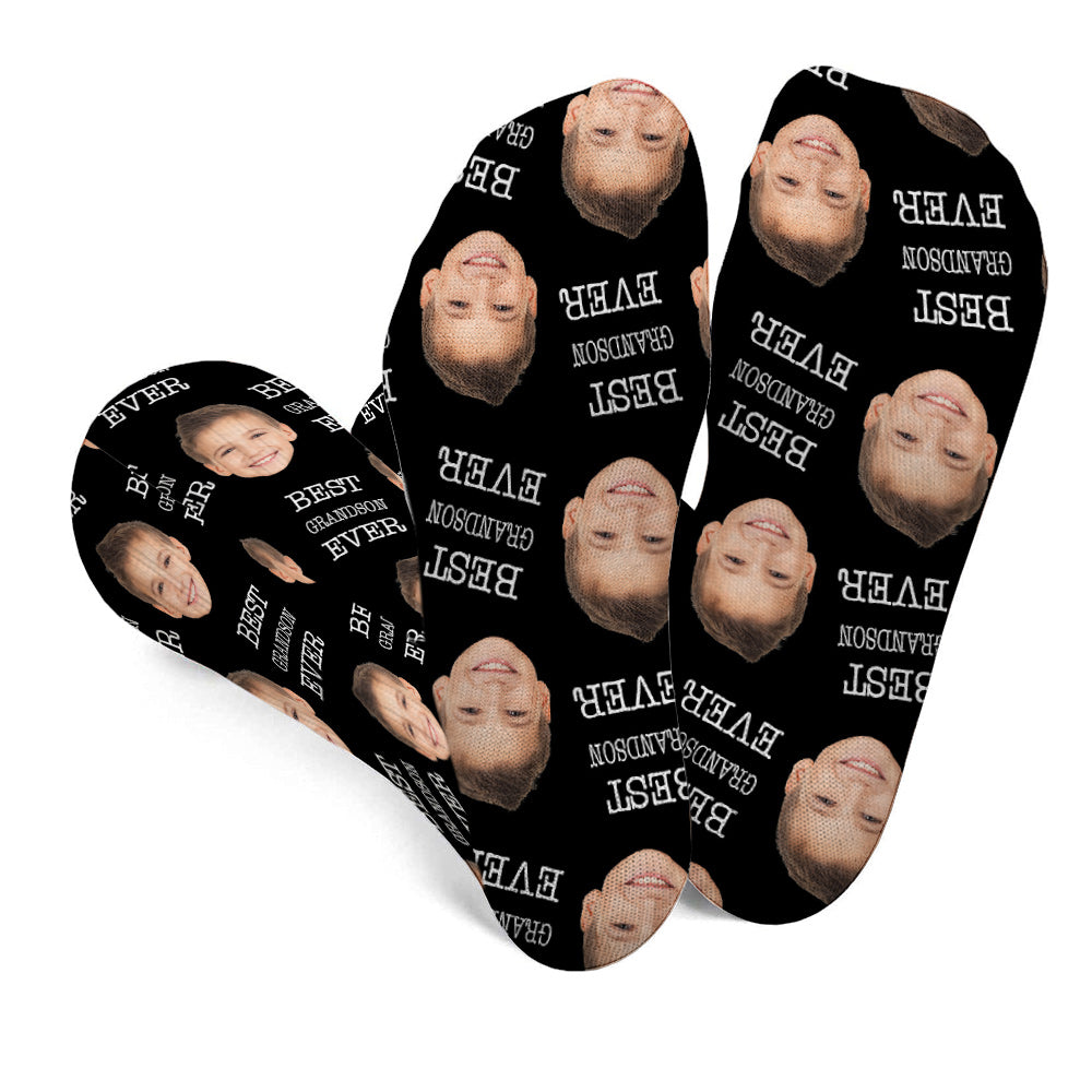 Custom Face - Personalized grandson Socks