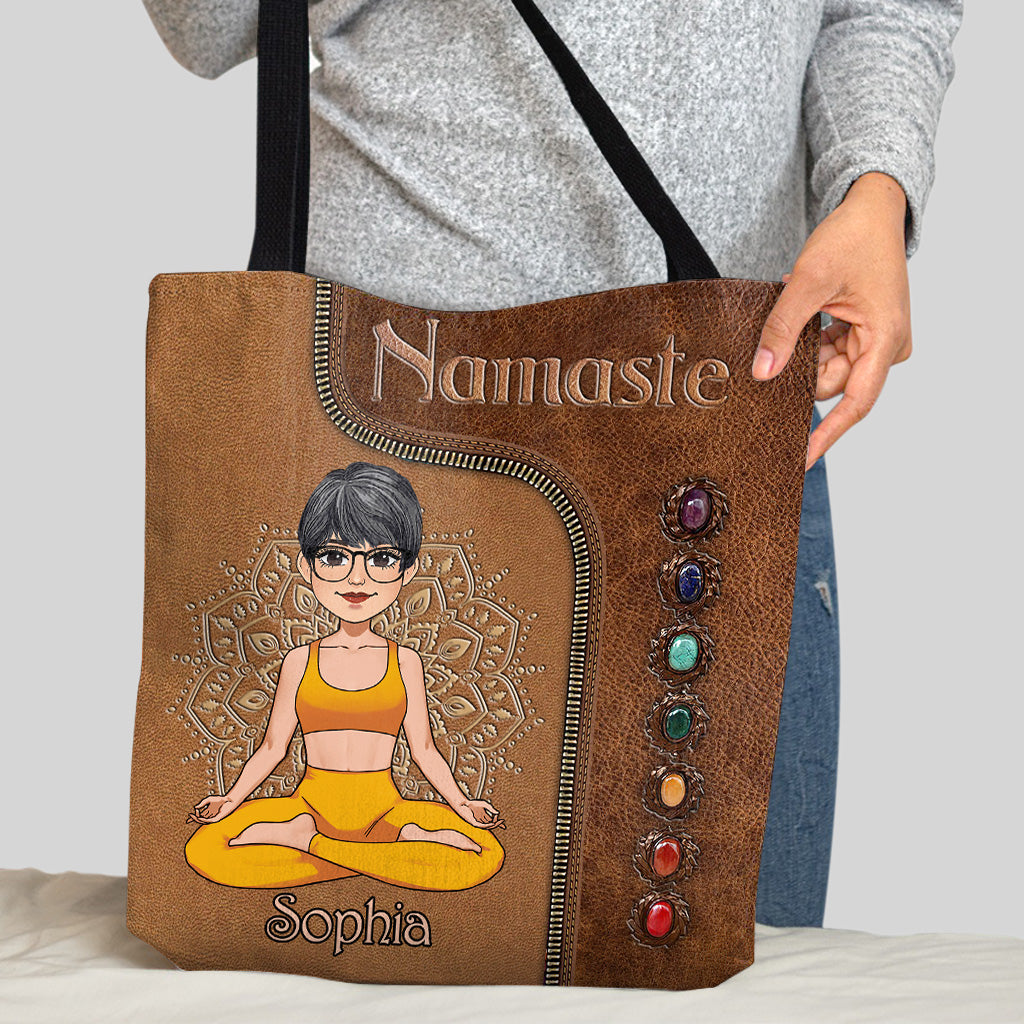 Namaste - Personalisierte Yoga-Einkaufstasche