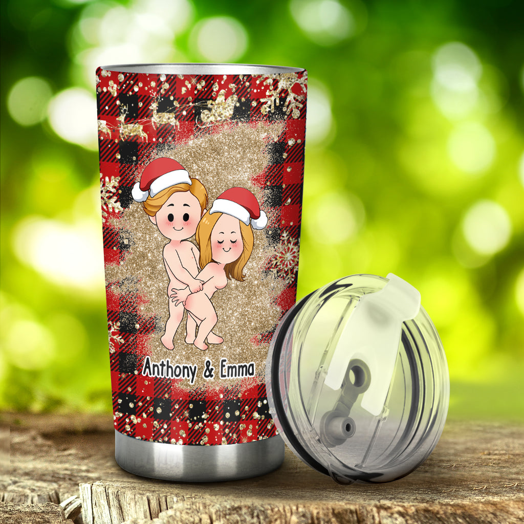 Let's Be Naughty - Personalized Couple Tumbler
