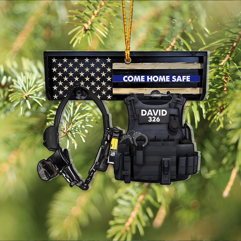 Come Home Safe - Personalized Police Officer Ornament
