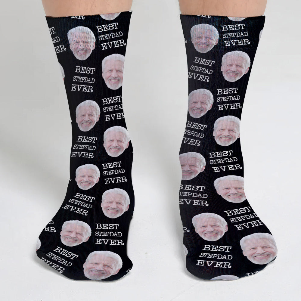 Individuell gestaltete Socken für Stiefväter