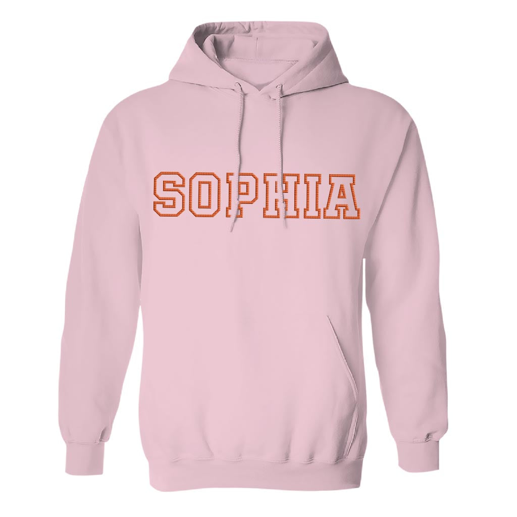 Custom Name - Personalized Couple Embroidered Hoodie