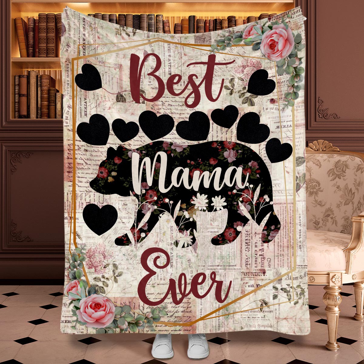 Best Nana Ever - Gift for mom, grandma - Personalized Blanket