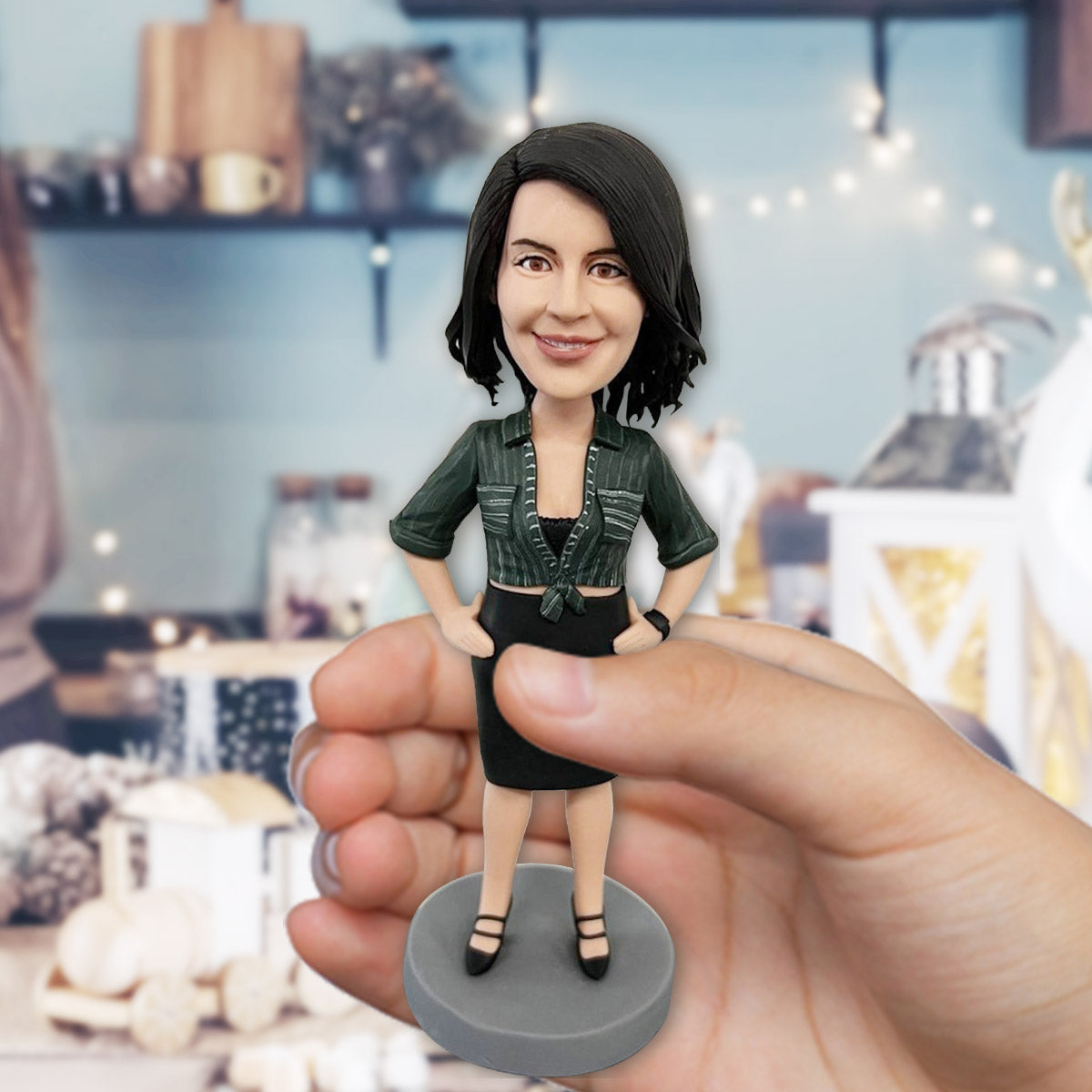 Figurine personnalisée - Figurine à tête branlante personnalisée pour belle-mère