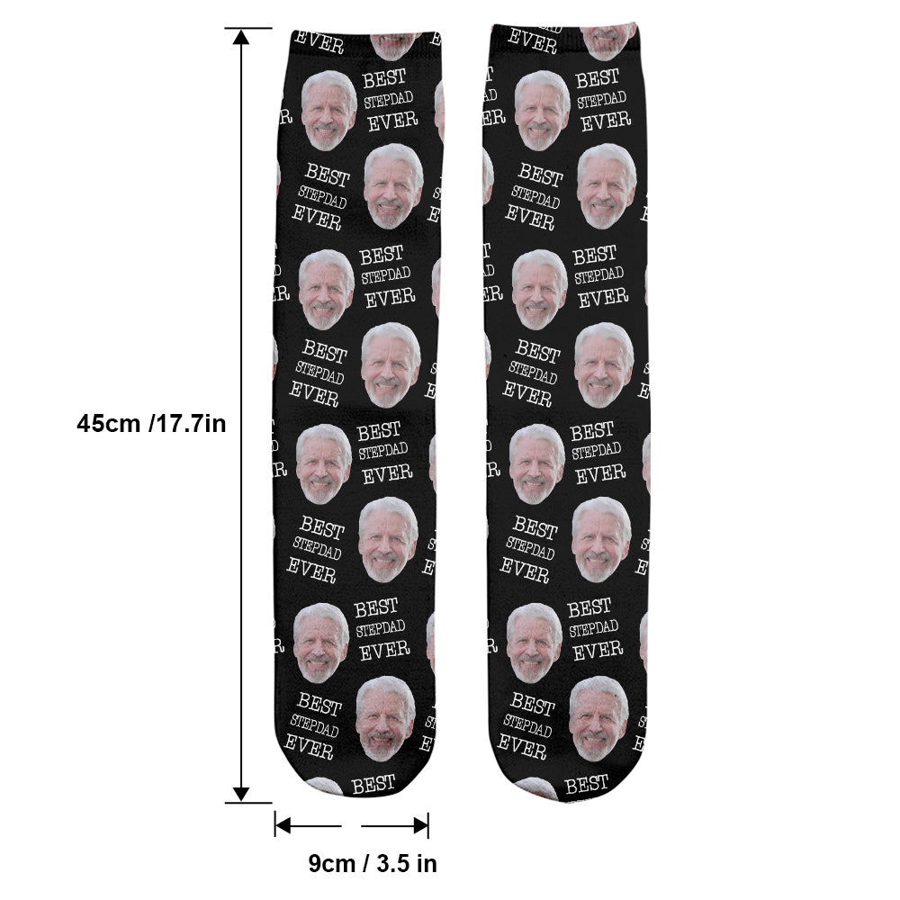 Individuell gestaltete Socken für Stiefväter