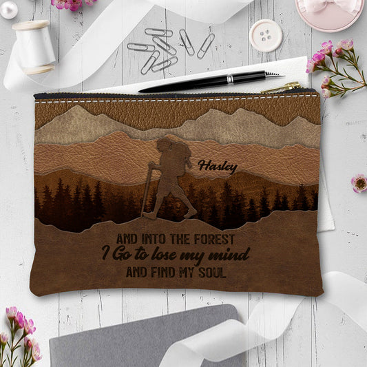 Und hinein in den Wald gehe ich – personalisierte Wandertasche