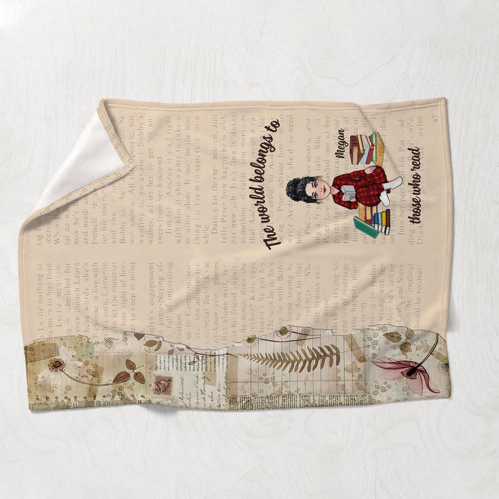 This Is My Reading Blanket - Book gift for mom, daughter, girlfriend, wife - Personalized Blanket