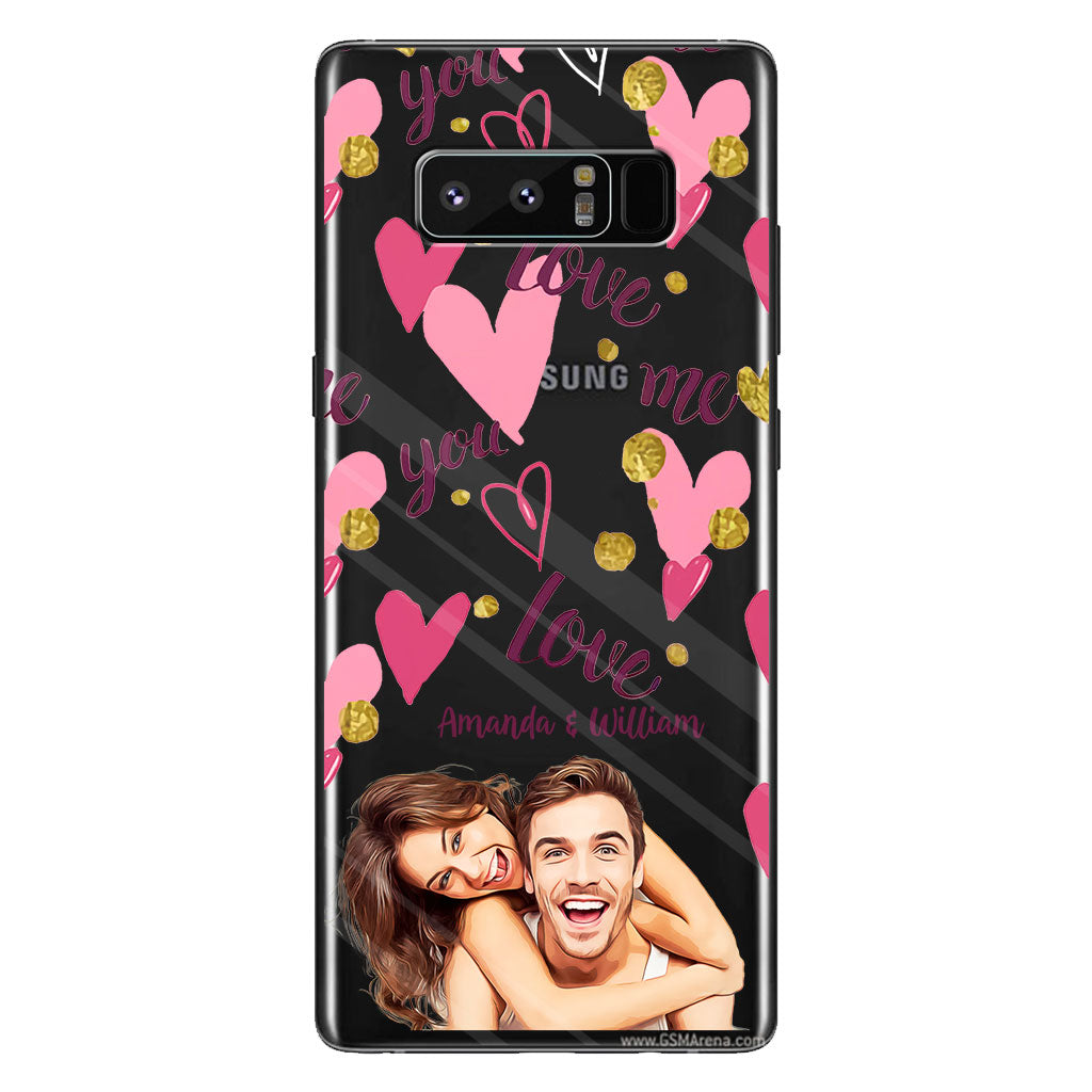 I'm Yours - Personalized Couple Clear Phone Case