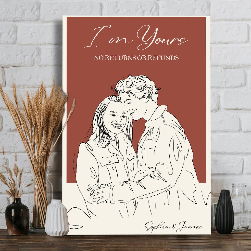 I'm Yours - Personalized Couple Canvas And Poster