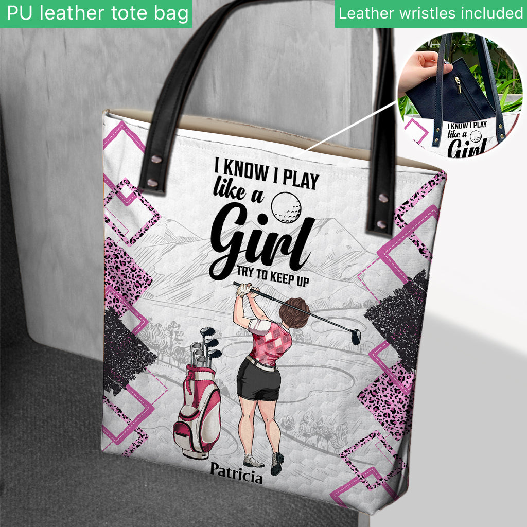 Golf Instruction - Personalized Golf Tote Bag