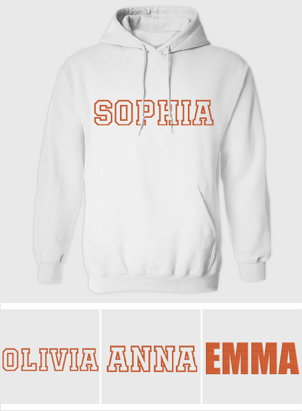 Custom Name - Personalized Step Mom Embroidered Hoodie