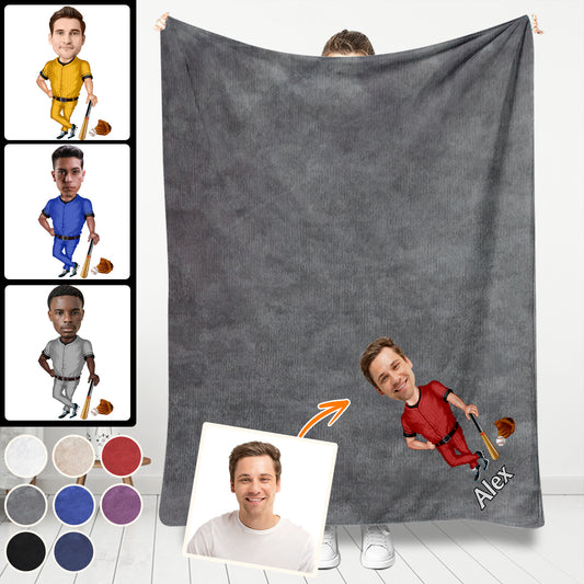 Love Sports - Personalized Baseball Blanket