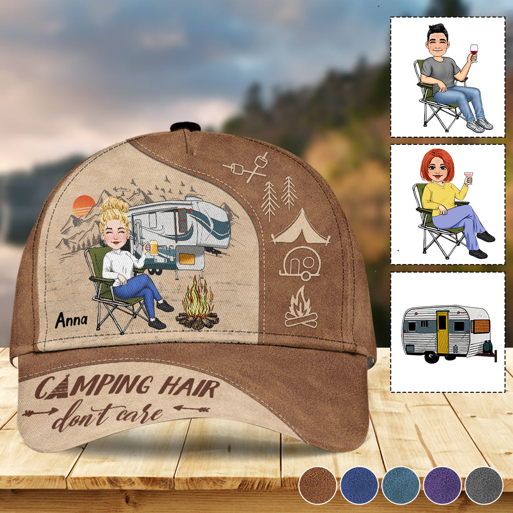 Campingfrisur egal – Personalisierte klassische Campingmütze