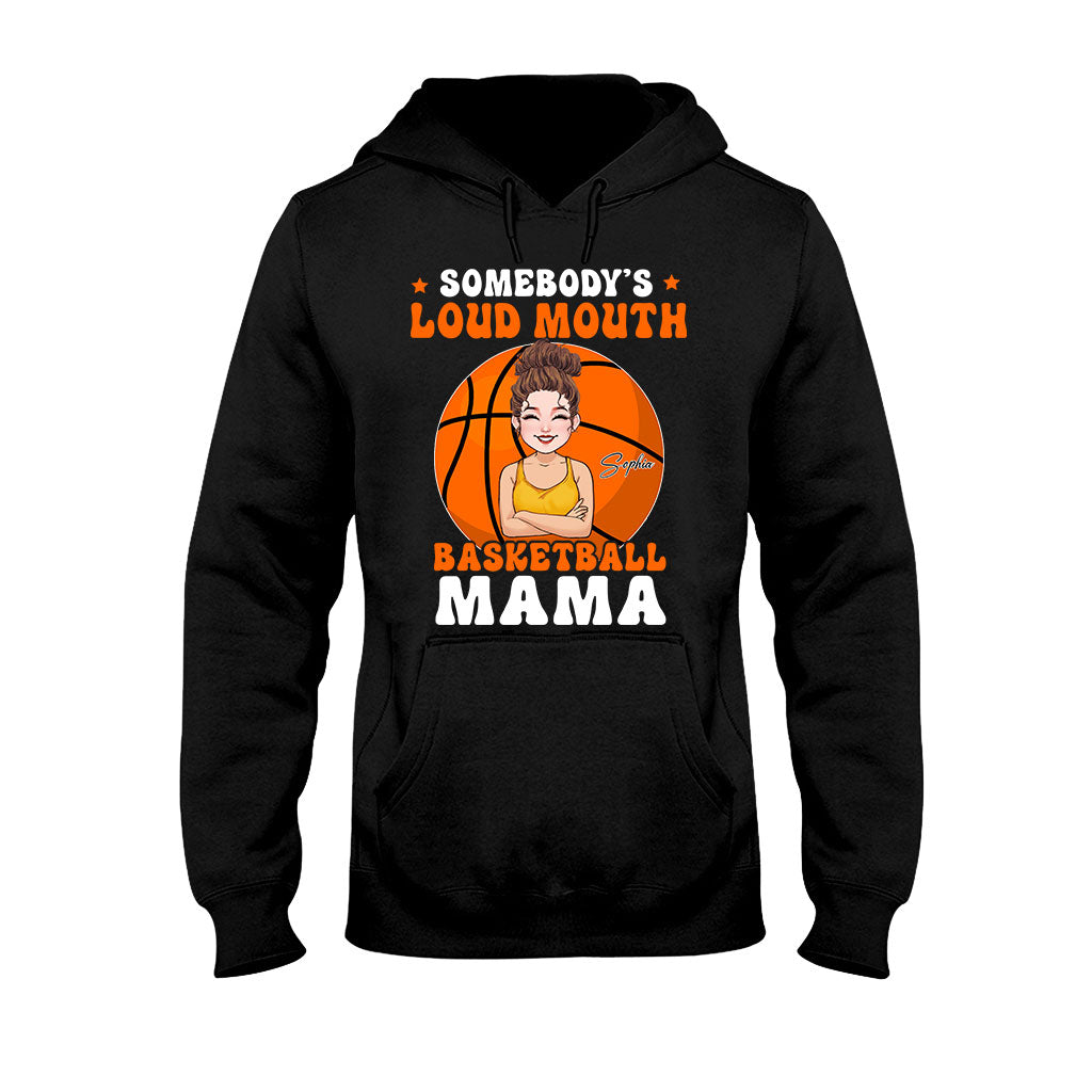 Loud Mouth Basketball Mama - Personalized Basketball T-shirt And Hoodie