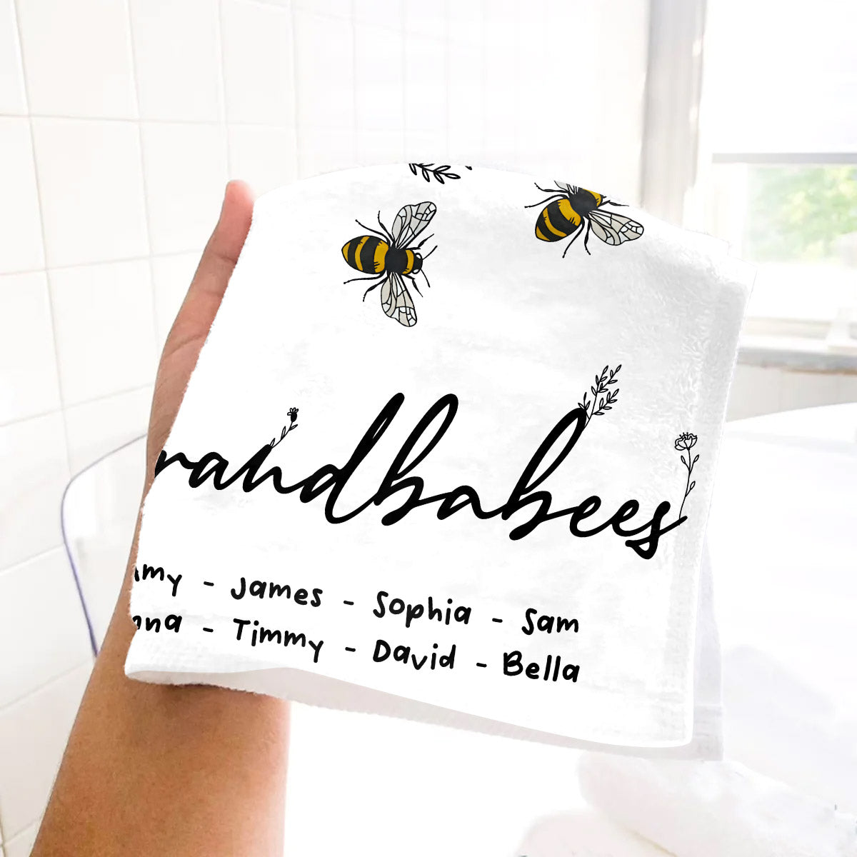 Grandbabees – Personalisiertes Oma-Handtuch