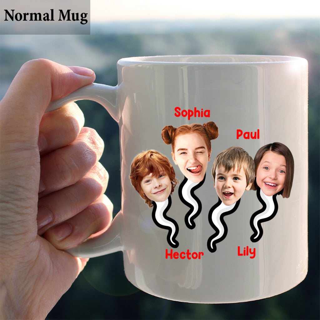 Thanks Mom For Not Swallowing Us - Personalized Mother Mug