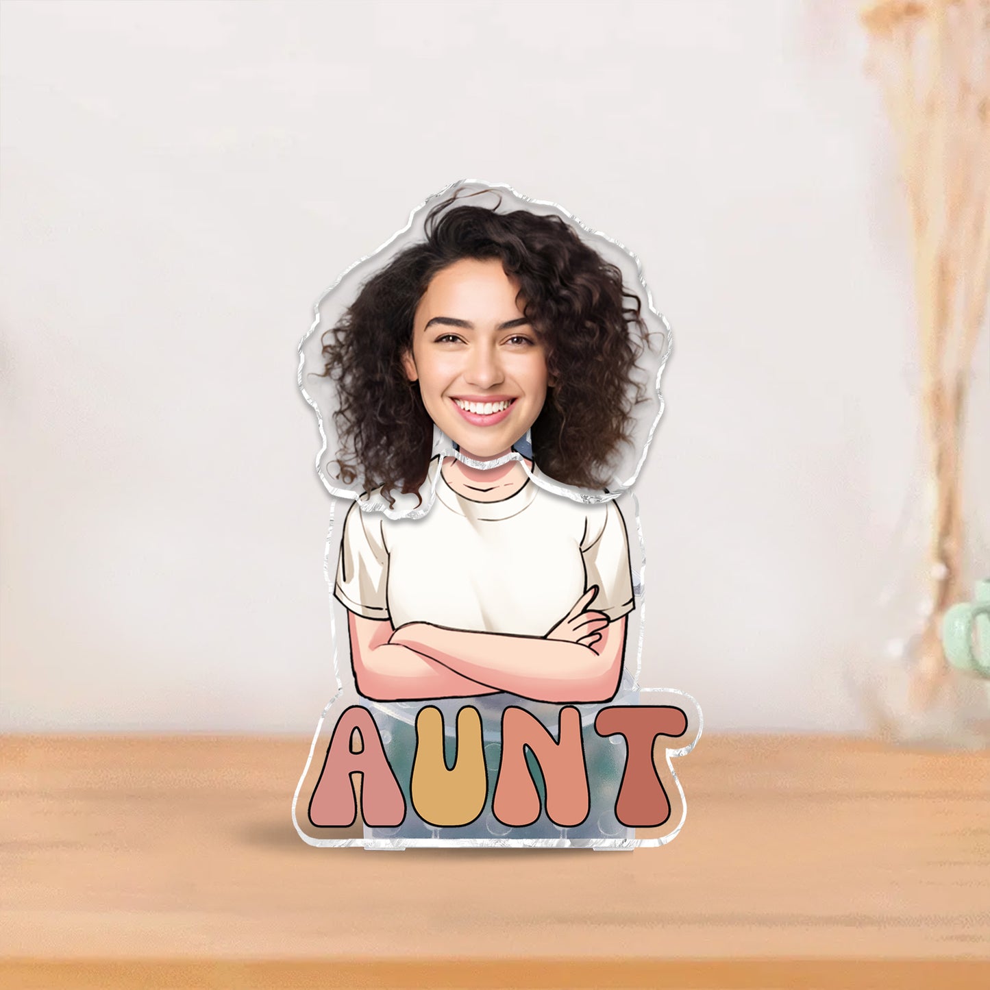 Tante – Geschenk für Tante – Personalisierter Wackelkopf