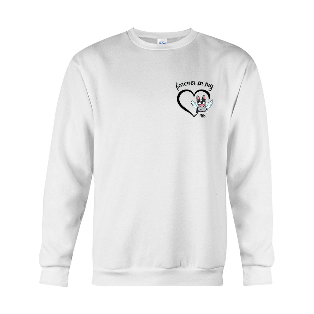 Für immer in meinem Herzen – Personalisiertes Hunde-T-Shirt und Hoodie