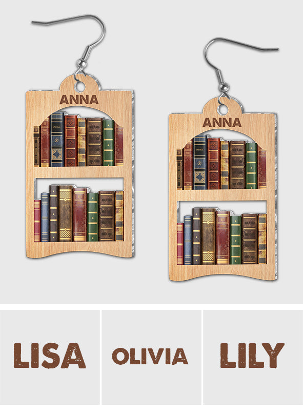 Amoureux des livres - Boucles d'oreilles personnalisées en forme de livre