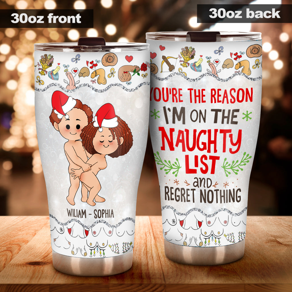 All I Want For Christmas - Personalized Couple Tumbler