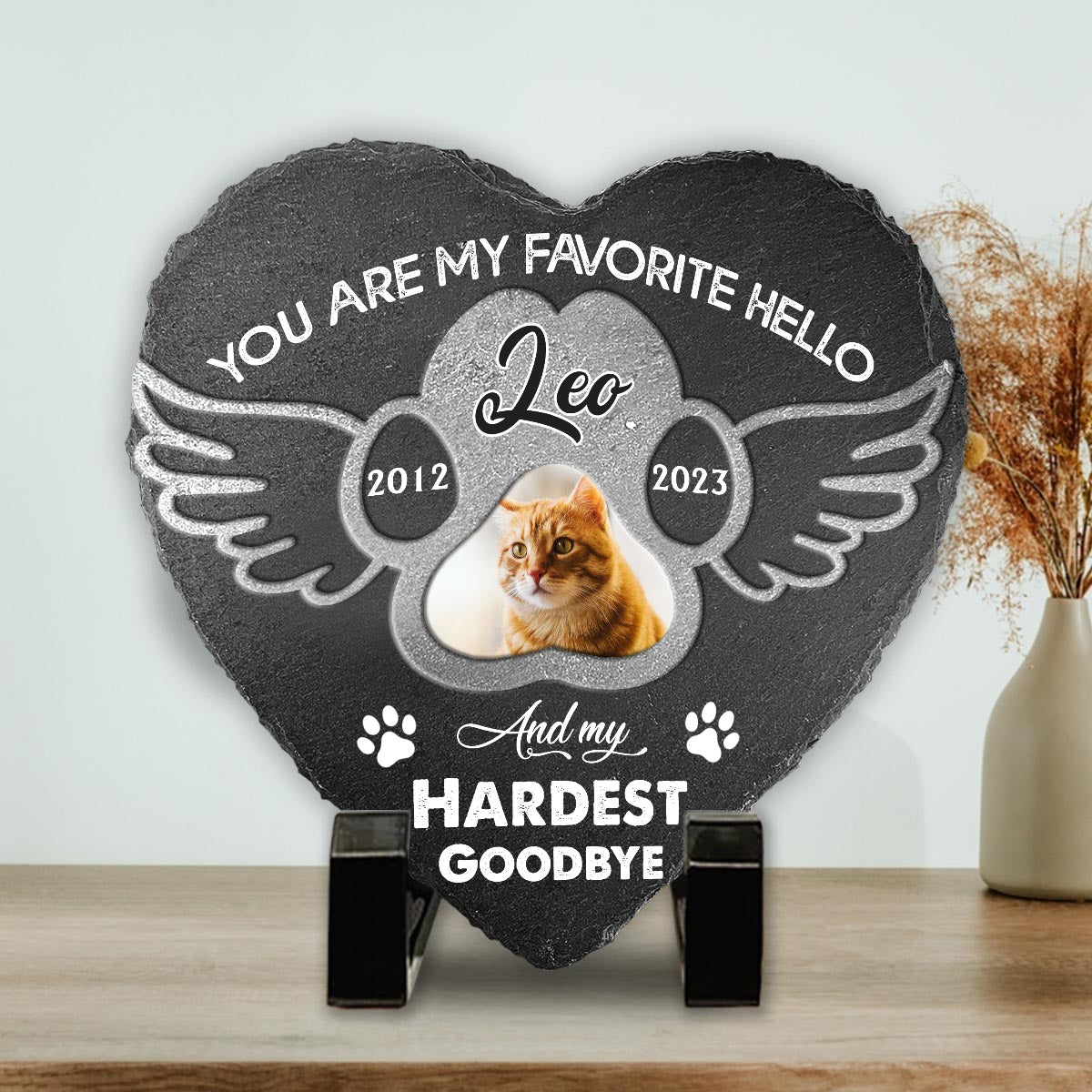 Les meilleurs amis ne sont jamais oubliés - Pierre personnalisée en forme de cœur pour chien