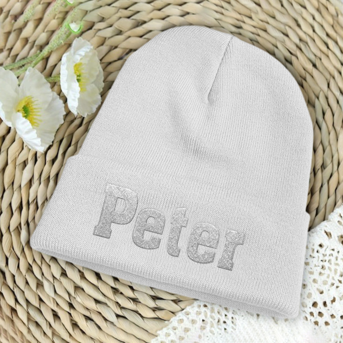 Bonnet brodé personnalisé avec nom - Beau-père