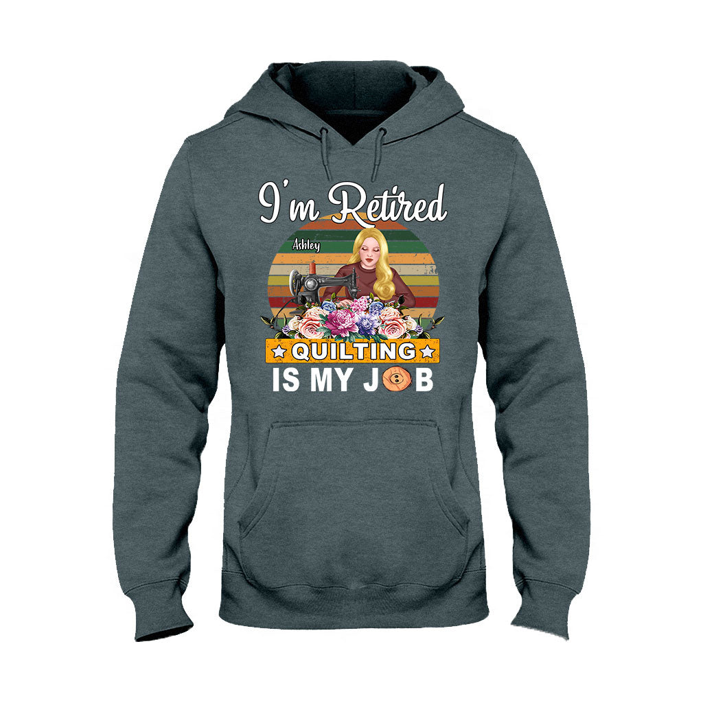 Quilten ist mein Beruf – Personalisiertes Quilt-T-Shirt und Hoodie