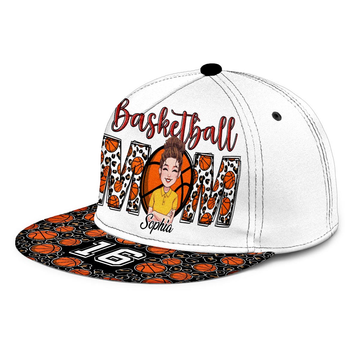 Basketball Mom - Personalized Basketball Snapback