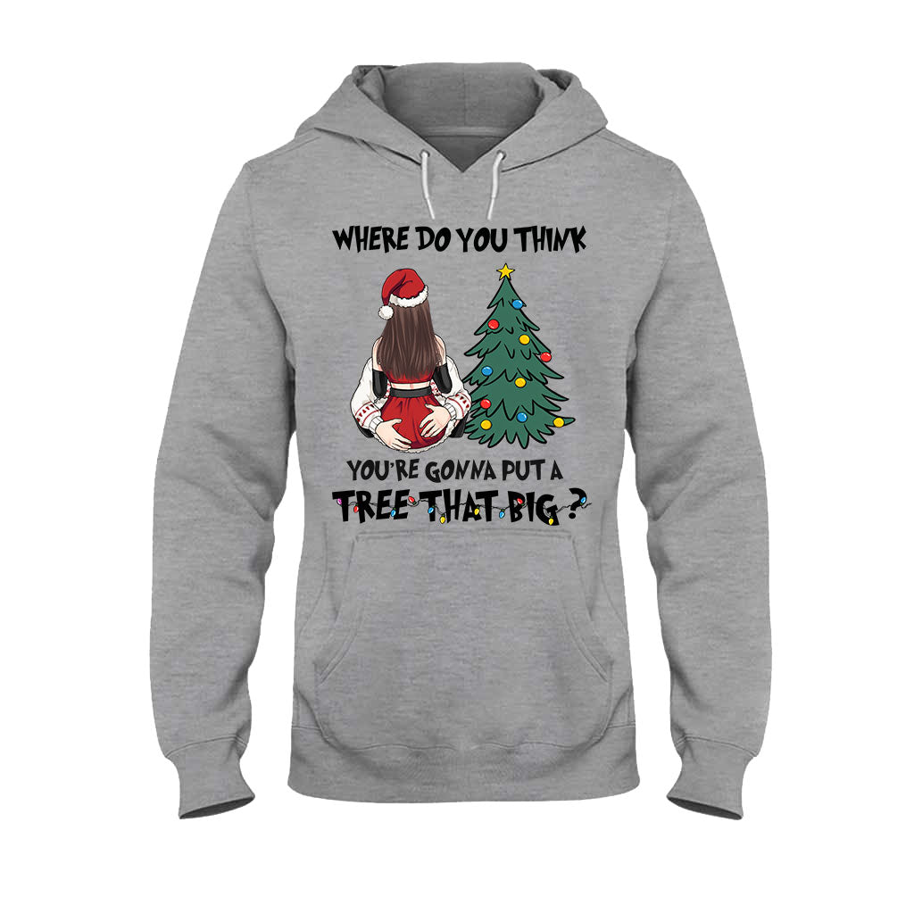 Bend Over I'll Show You Where To Put That Big Tree - Personalized Couple T-shirt And Hoodie