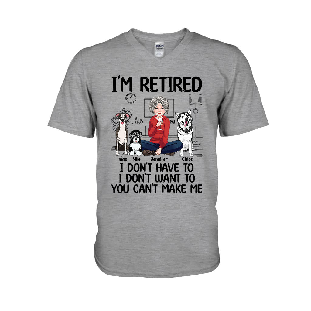 Ich bin im Ruhestand – Personalisiertes Rentner-T-Shirt & Hoodie