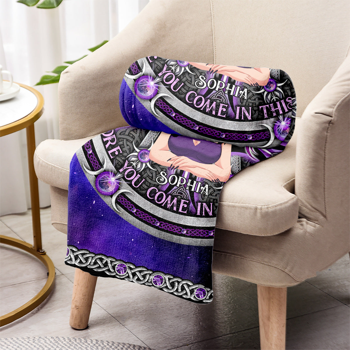 Check Ya Energy - Personalized Witch Blanket
