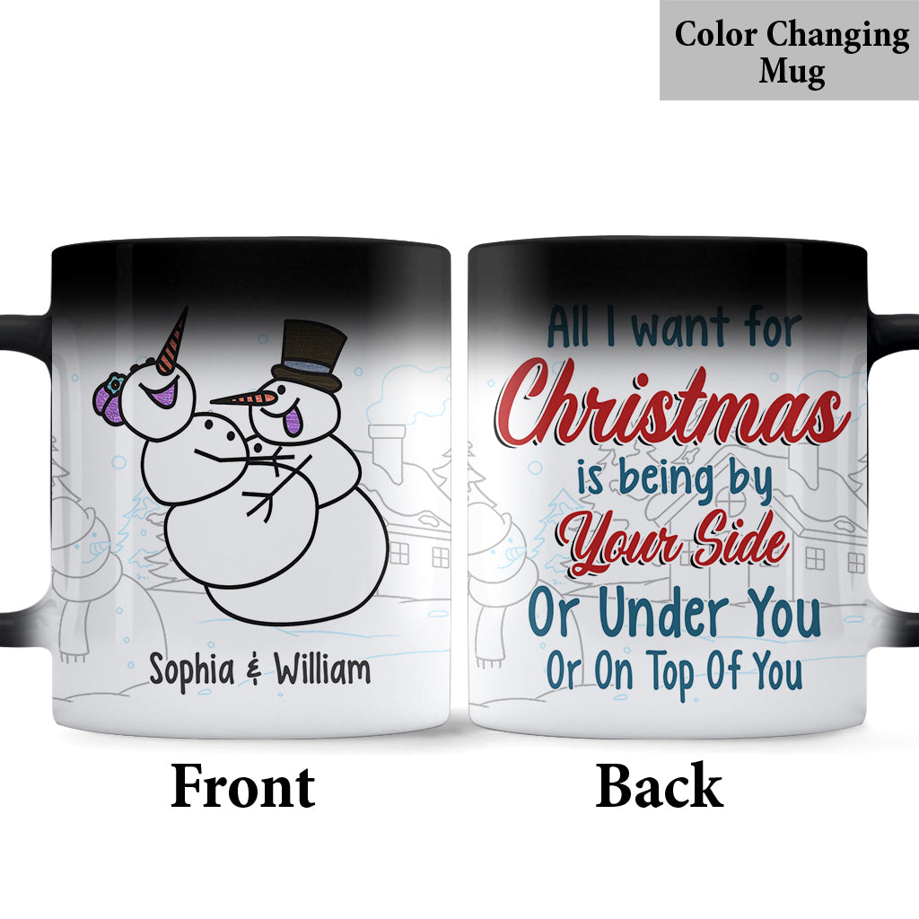 All I Want For Christmas - Personalized Couple Mug