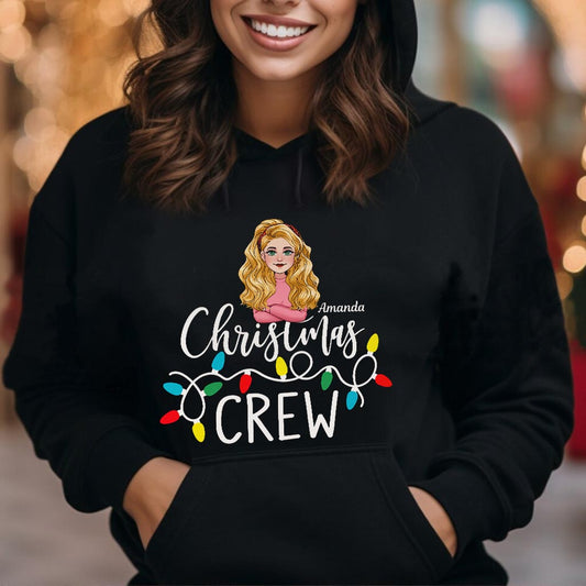 Weihnachts-Crew – Personalisiertes Weihnachts-T-Shirt und Hoodie