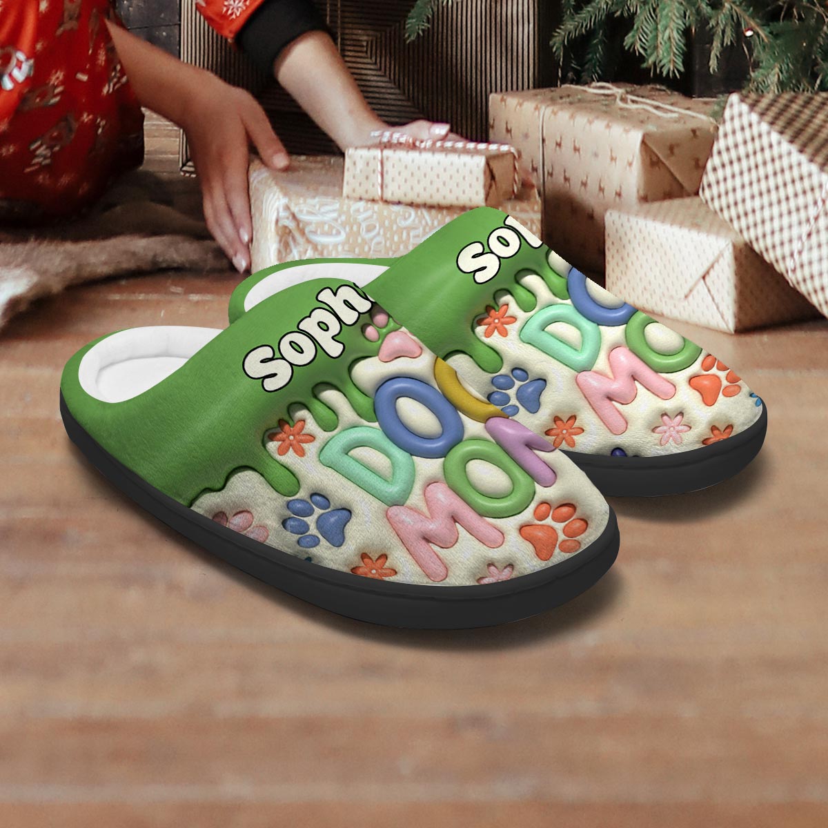 Pet Mom - Personalized Dog Slippers