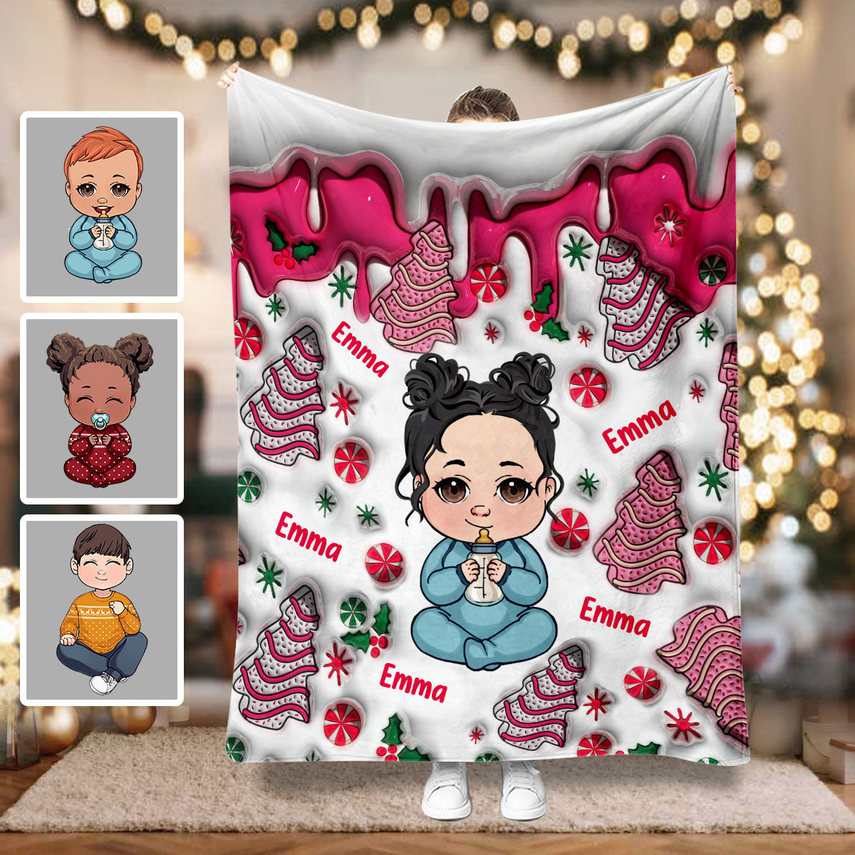 Joyeux Noël les enfants - Couverture personnalisée pour enfants