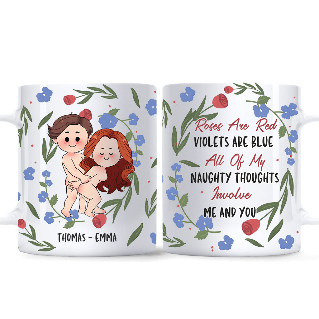 Roses Are Red Violets Are Blue - Personalized Couple Mug