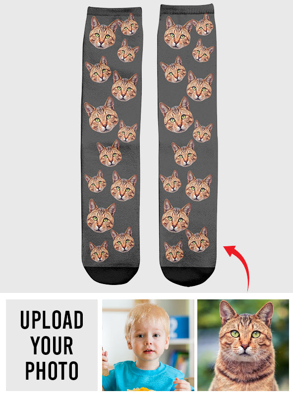 Individuell gestaltete Katzensocken