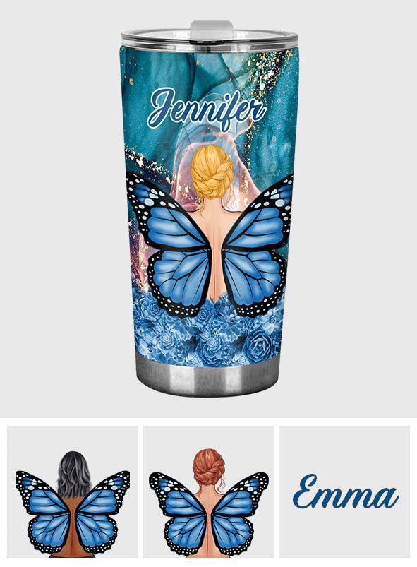 Dreamy Girl - Personalisierter Schmetterlingsbecher