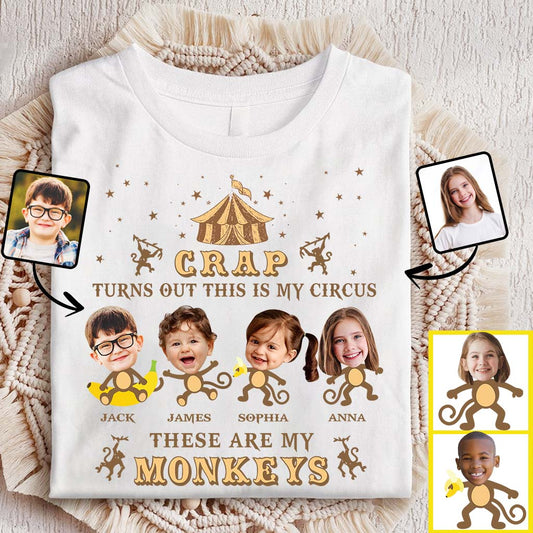 This Is My Circus These Are My Monkeys - Personalized Mother T-shirt And Hoodie