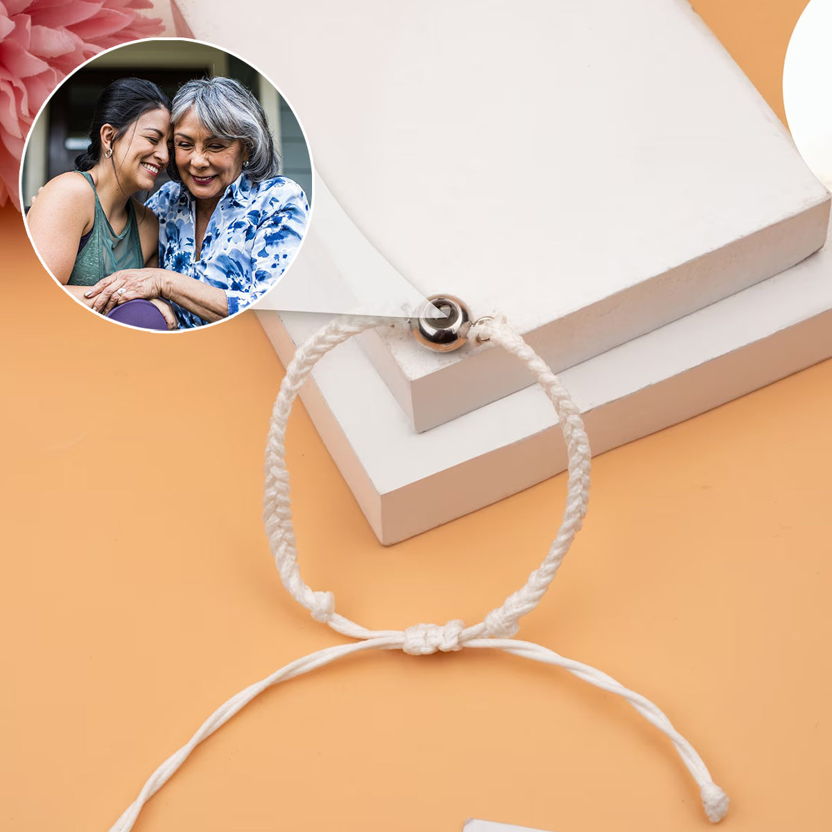 Erinnerungen festhalten – Geschenk für Stiefmutter – Personalisiertes Projektionsarmband