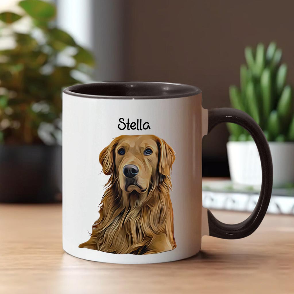 Glückwunsch, dass du mein Mensch bist – personalisierte Tasse mit Hundemotiv