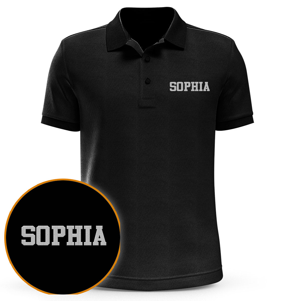 Personalisiertes Poloshirt mit Stickerei für die Enkelin – individueller Name